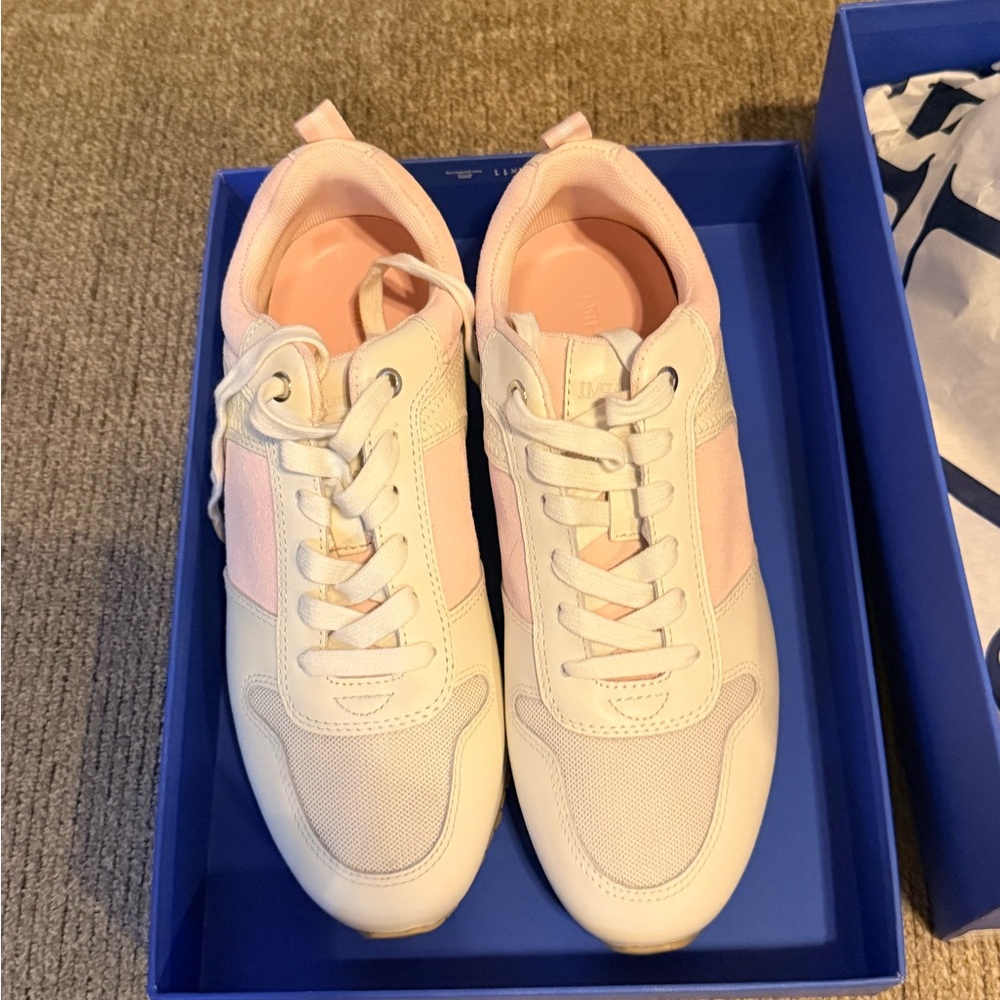 J. McLaughlin Pink and White Sneakers